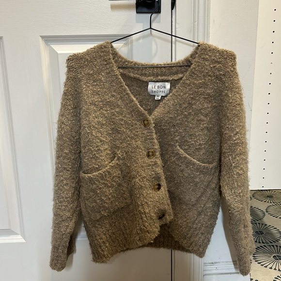 NWOT Le Bon Shoppe Chunky Cardigan - Picture 3 of 5